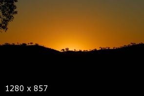 sunset at bungle bungle