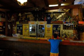 inside the last roadhouse of the travel